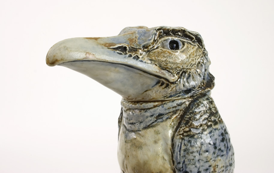 Martin Brothers Kingfisher Bird Jar